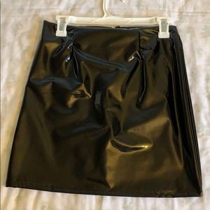 FASHION NOVA BLK leather skirt